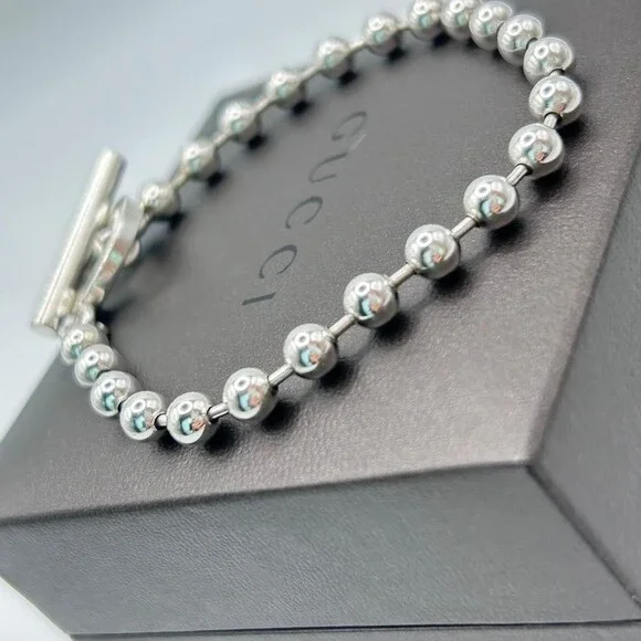 Gucci Sterling Silver Ball Chain #234607G11B - Picture 6 of 11